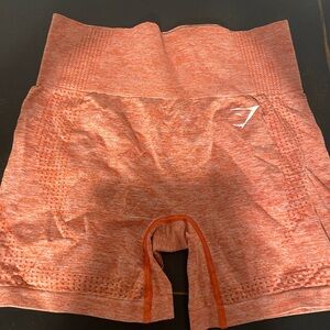 Gymshark Women's Heathered Orange Athletic Shorts